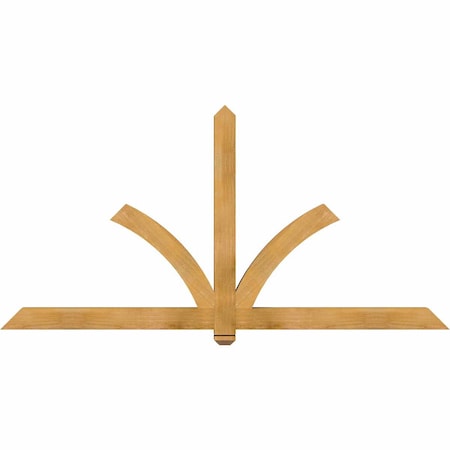 Ekena Millwork Redmond Rough Sawn Timber Gable Bracket, Western Red Cedar, 84"W x 42"H x 4"D x 4"F, 12/12 Pitch GBW084X42X0404RED00RWR